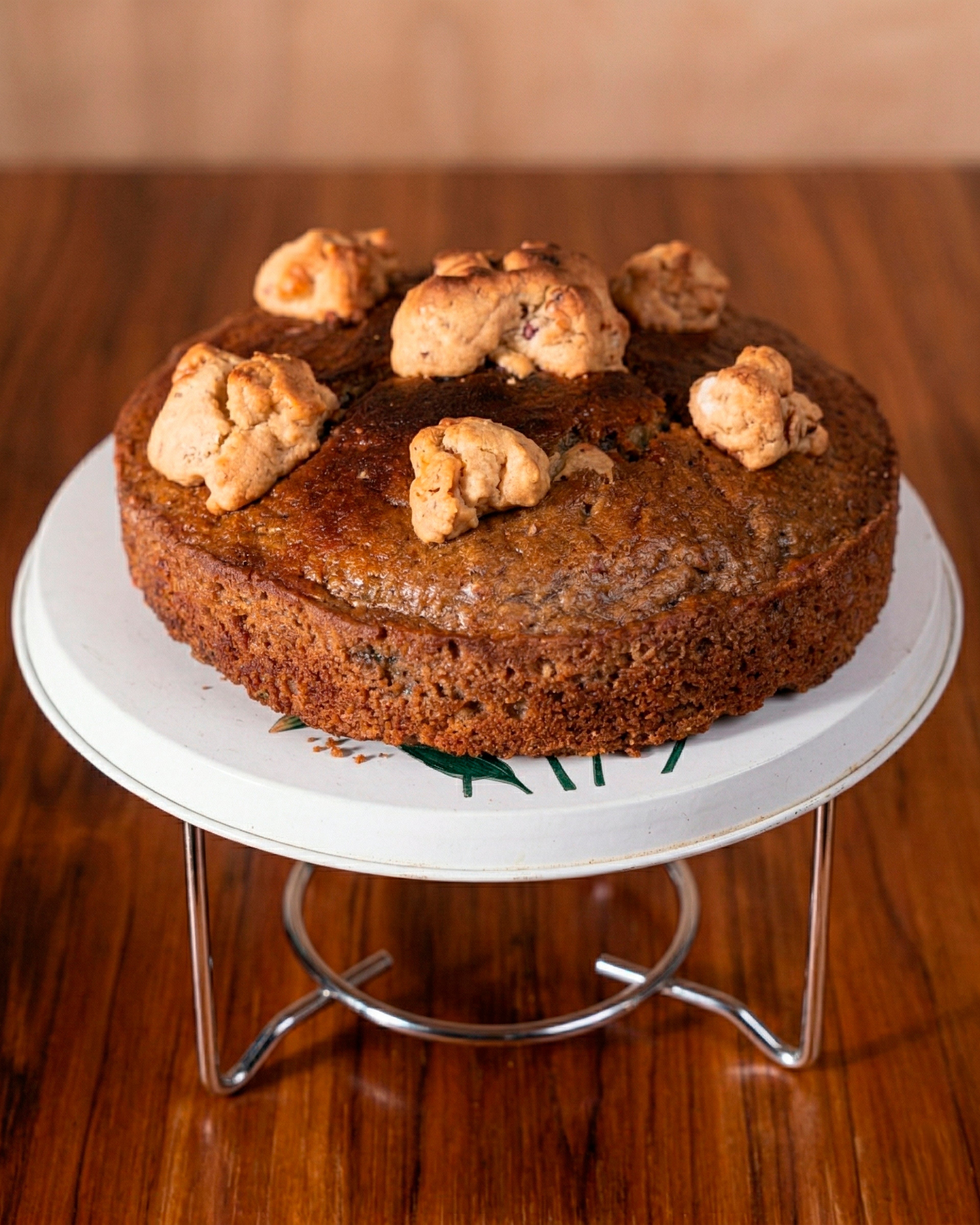 Torta de Banano con Krumble de avellana