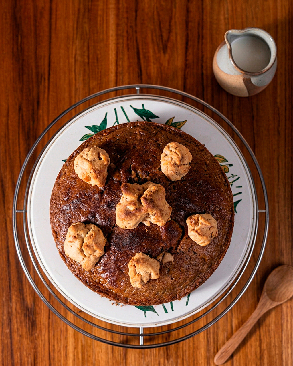 Torta de Banano con Krumble de avellana