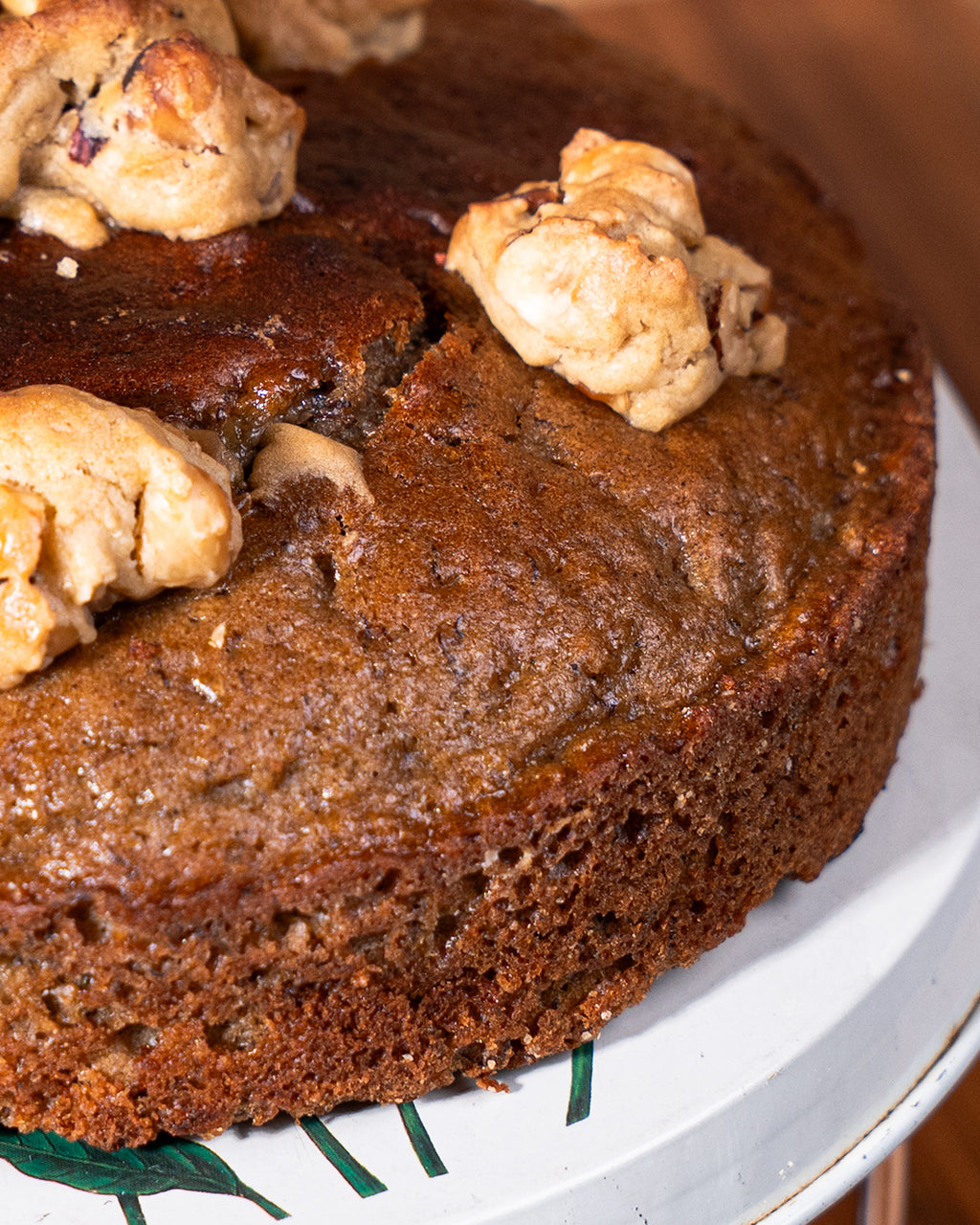 Torta de Banano con Krumble de avellana