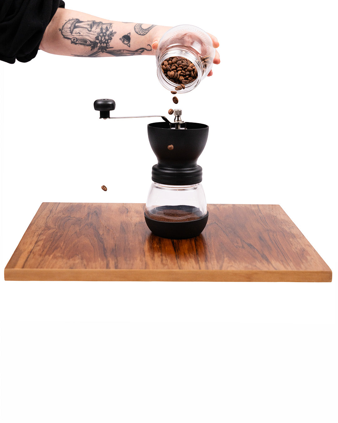 Molino de Café Manual Doble Recipiente – Barra en Casa
